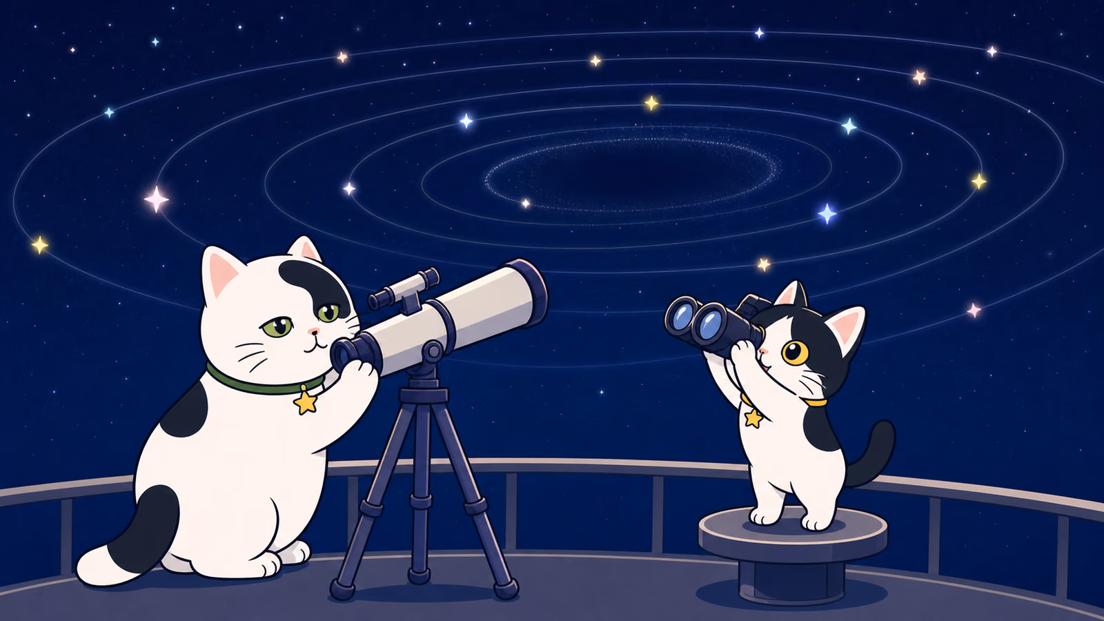 見えない銀河中心のまわりを回る星を観測するゆうとみい