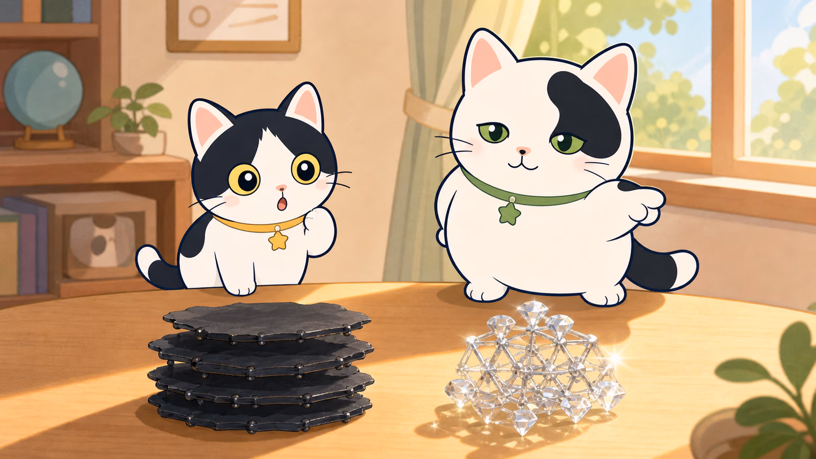 この世界は「つぶつぶ」でできてるってほんと?(ならび方や組み合わせで、ちがうものになる)