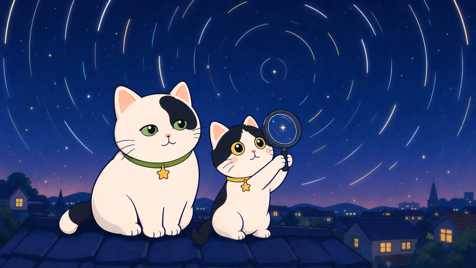 北極星はどうして動かないの?(北極星も、本当は小さな円をえがいている)