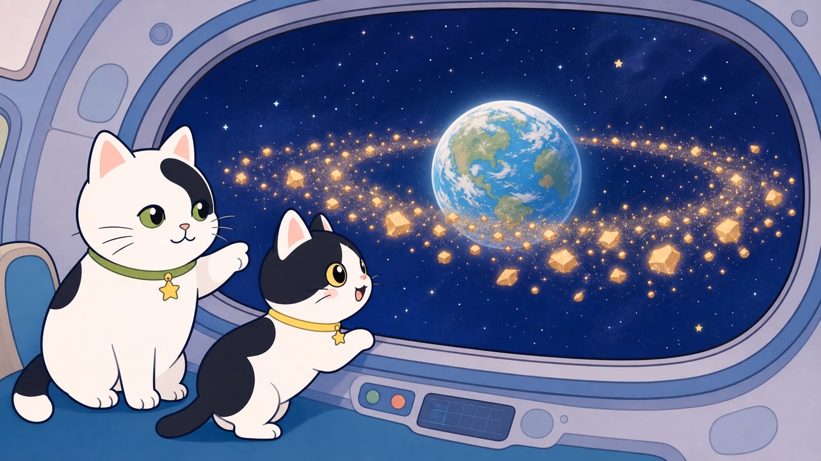 月はどうやってできたの？（大きな天体がぶつかって、岩が飛び散った）