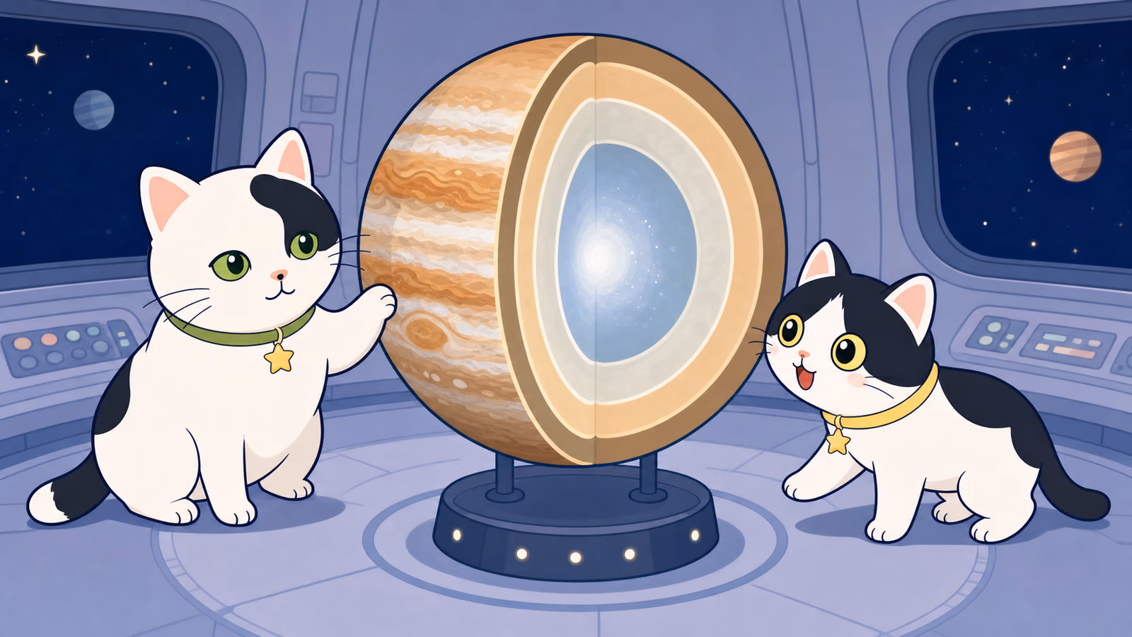 木星には降り立てないってほんと?(下へ行くほど、ガスがぎゅうぎゅうになる)
